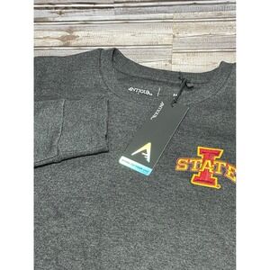 Antigua Iowa State Crewneck Sweatshirt Pullover Embroidered Logo Gray Medium‎